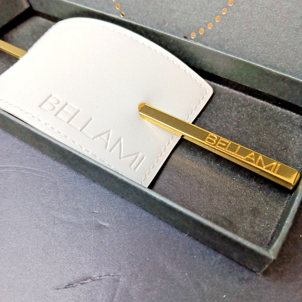 Bellami Hair Pin Hairpin Bobby Pin Gold Color With Case